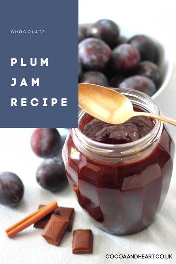 Plum jam with chocolate recipe - Cocoa & Heart
